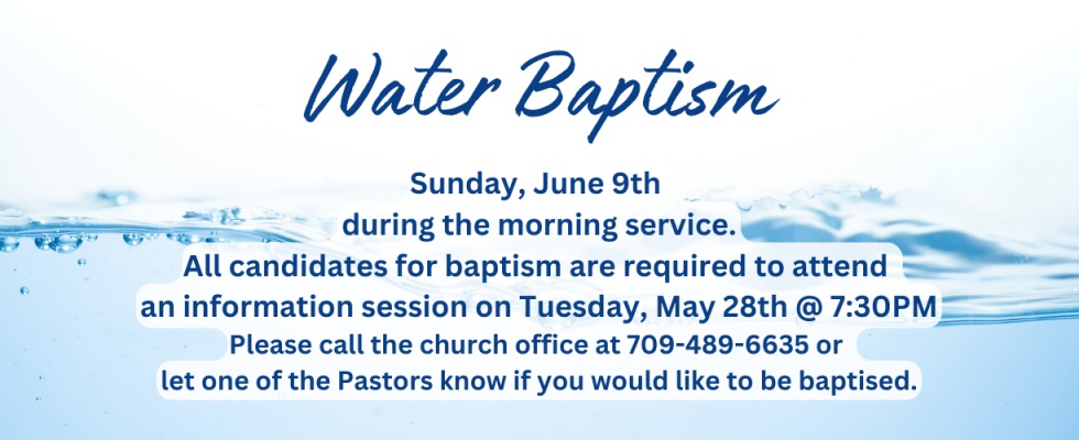 Water Baptism Service